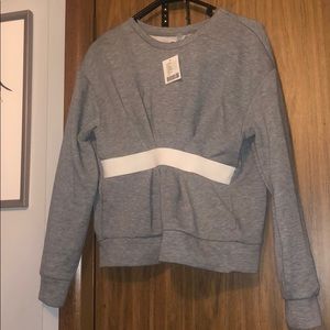 Out from under ruched crew neck sweatshirt small